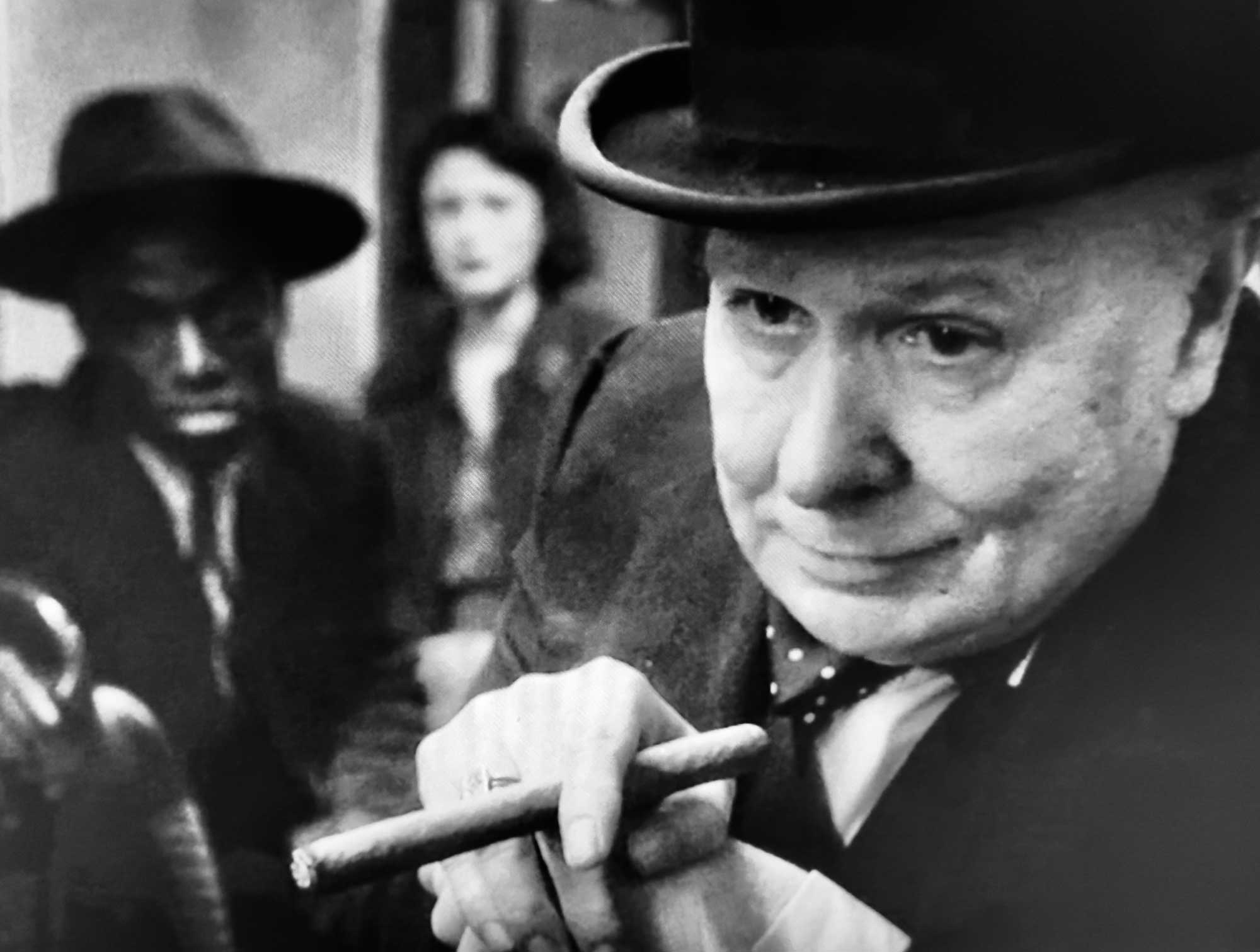 British actor Gary Oldman as Winston Churchill in The Darkest Hour