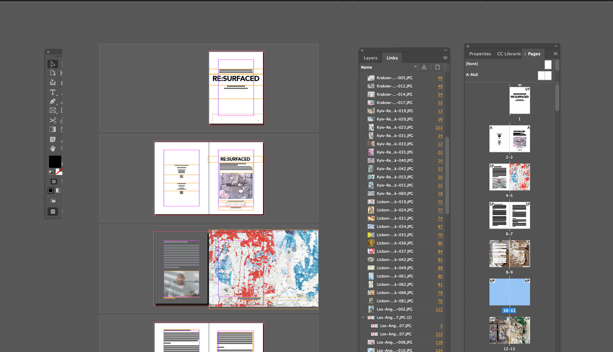 Putting the final touches to the new book "Re:Surfaced".