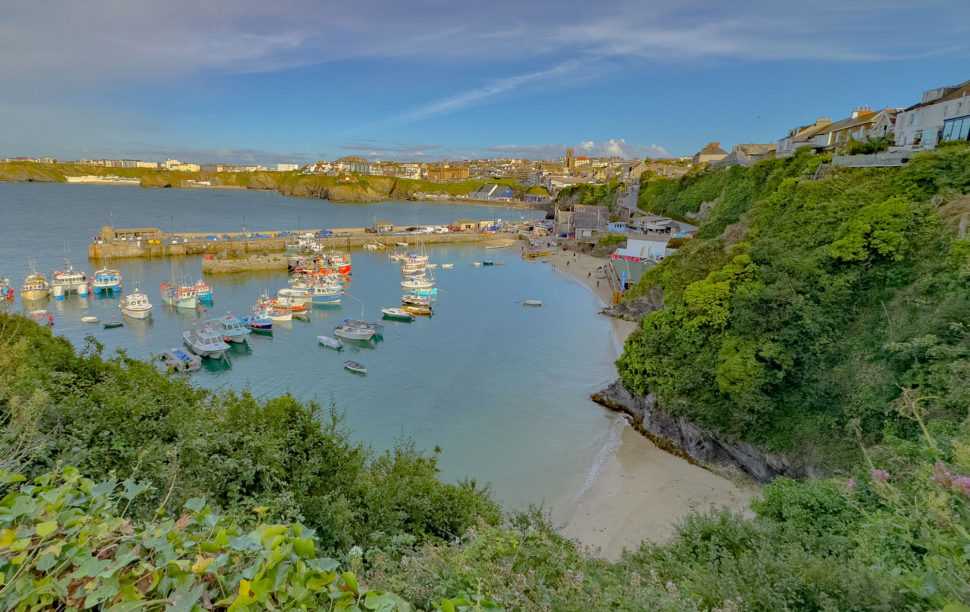Newquay Harbour view
