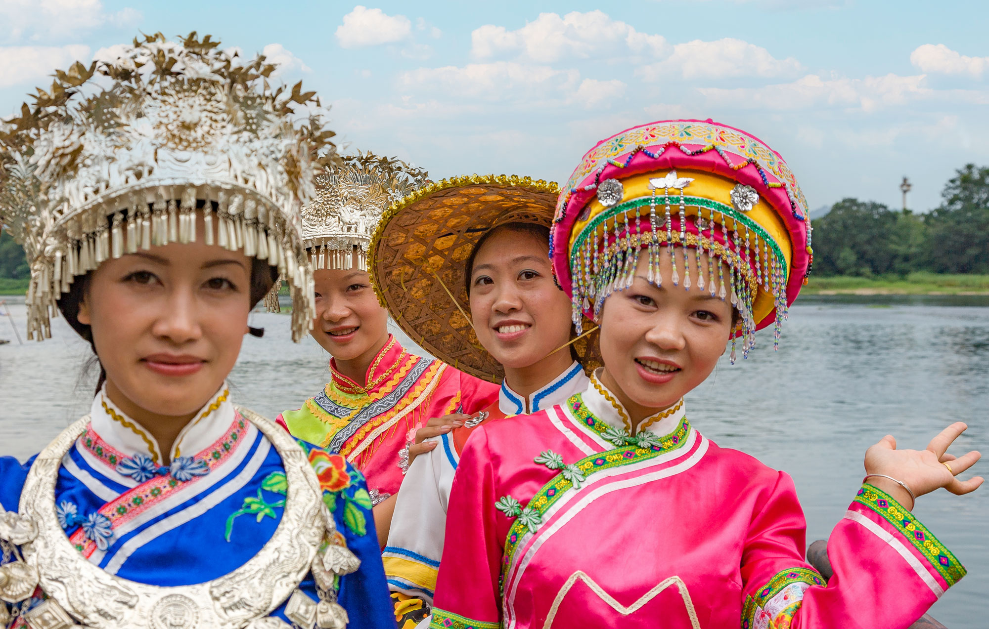 Colorful costumes in Guilin, China