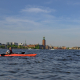 Joakim Lloyd Raboff kayaking in Stockholm. Photography: Henry Arvidsson/Wondering Viking.