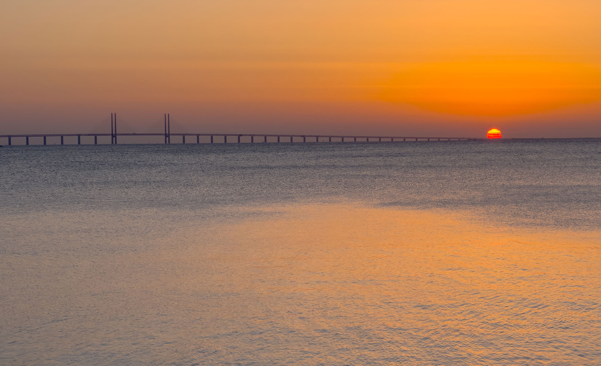 Öresund Bridge Sunset