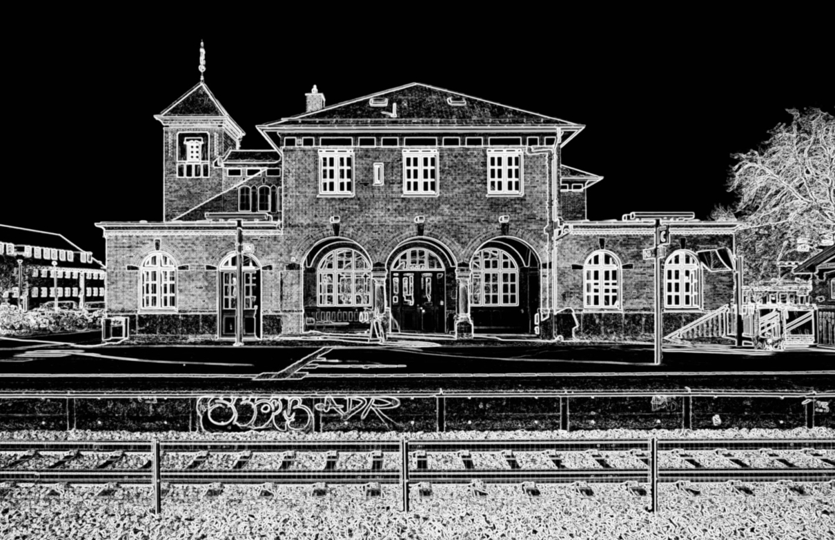 Humlebæk Station in Denmark