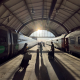 This is Malmö Central Station early yesterday morning.