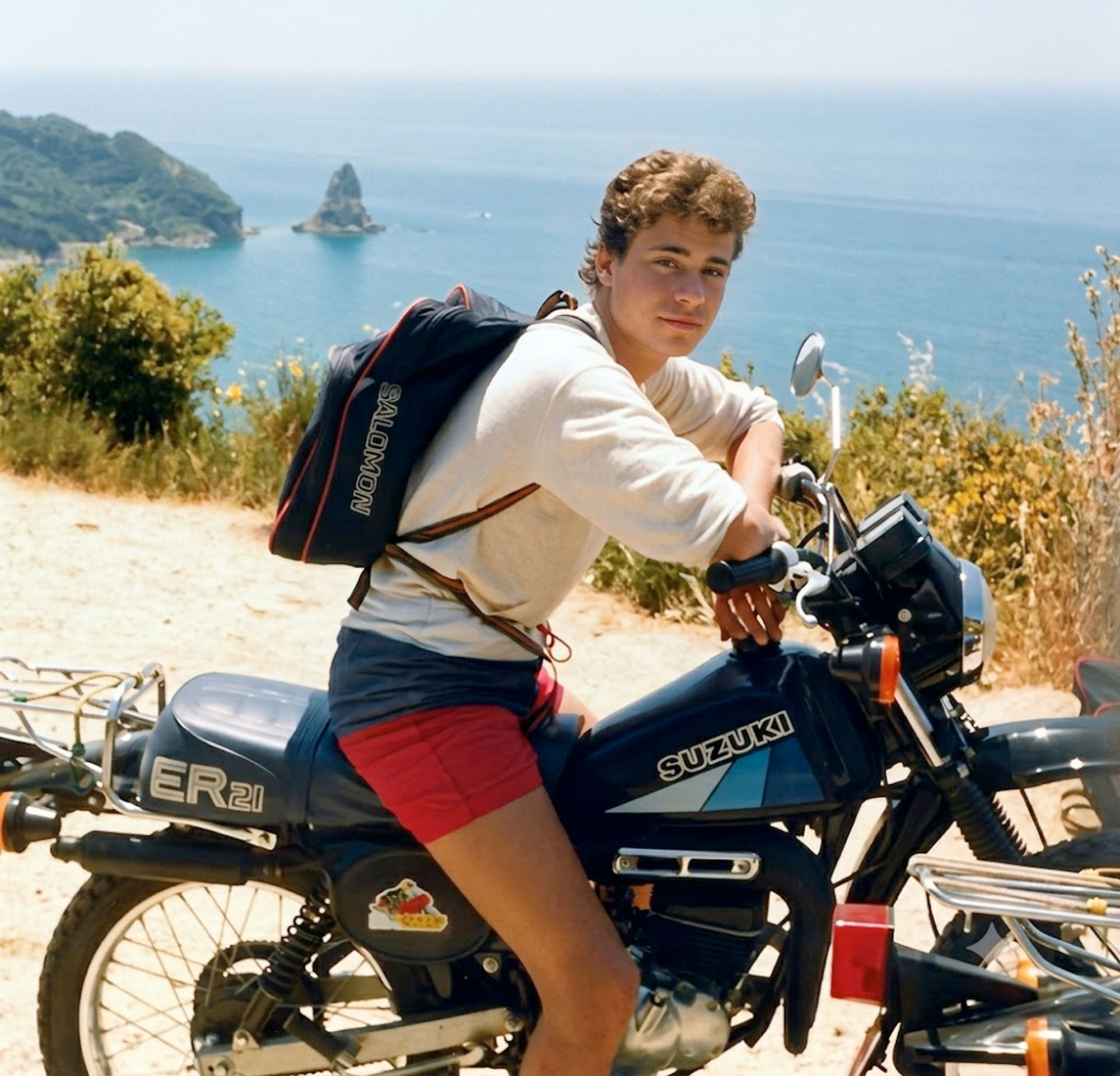 Tyko Raboff on the island of Corfu in Greece 1984.